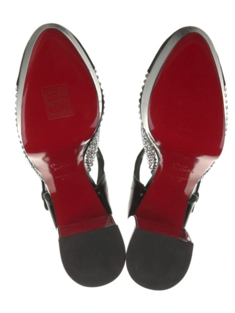 Christian Louboutin Movida MJ strass Mary Jane HEEL RETAIL 1,395